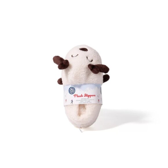 Plush Novelty Slippers Kids' Reindeer Size S/M 10T-11T Christmas Gift Ideas - Picture 6 of 6